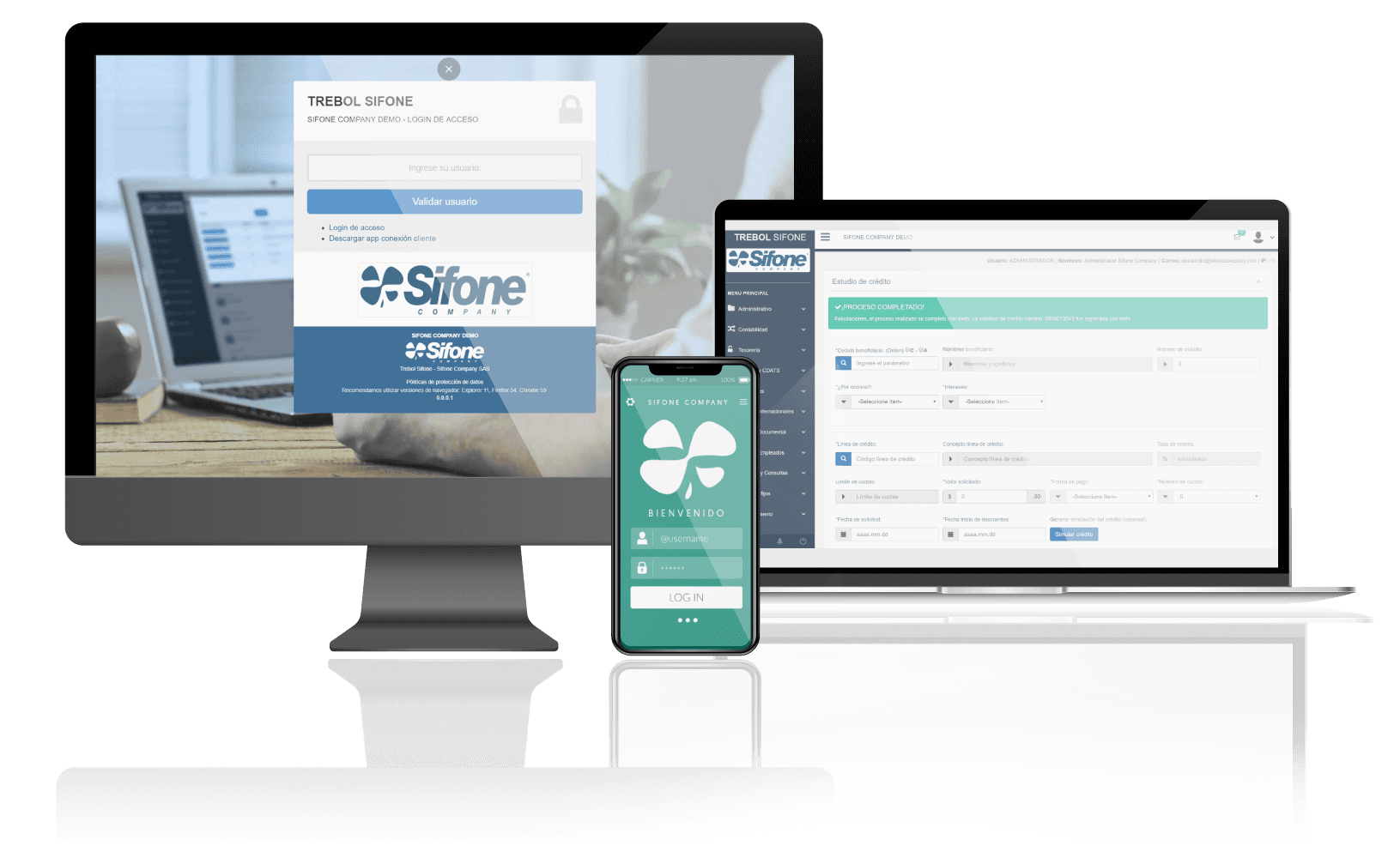 Trebol Sifone - Software para el sector solidario y financiero.