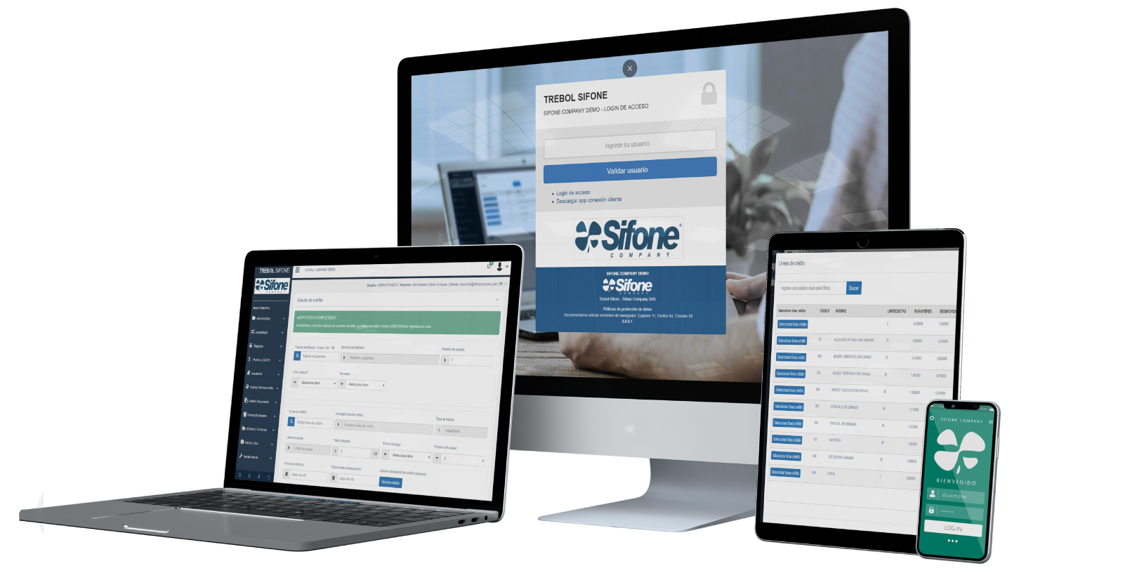 Trebol Sifone - Software para cooperativas y fondos de empleados
