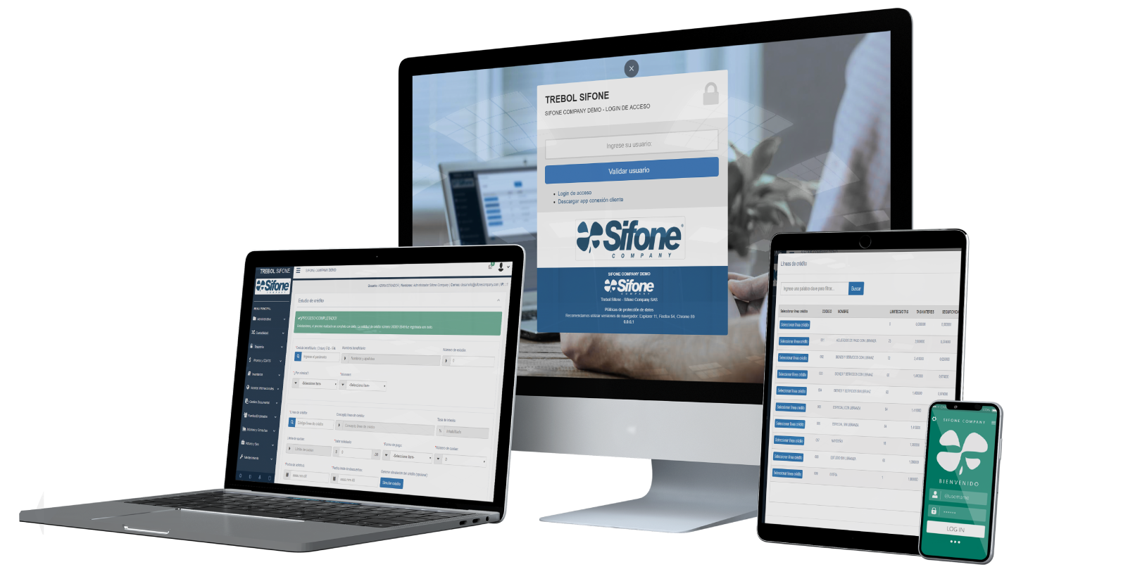 Trebol Sifone - Software para cooperativas y fondos de empleados